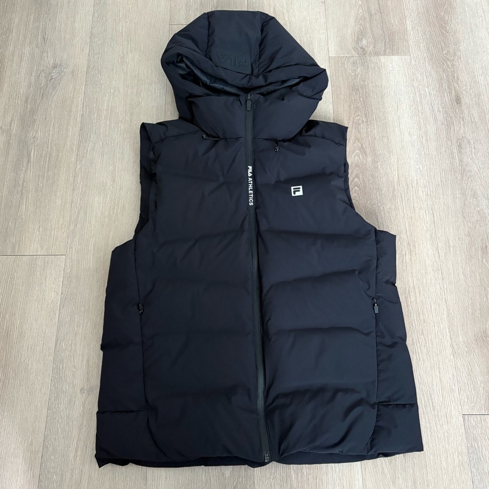 Fila Black Puffer Vest